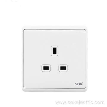 13A 250V 1 Gang BS Socket Outlet White